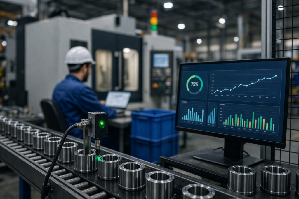 apontamento automático de produção